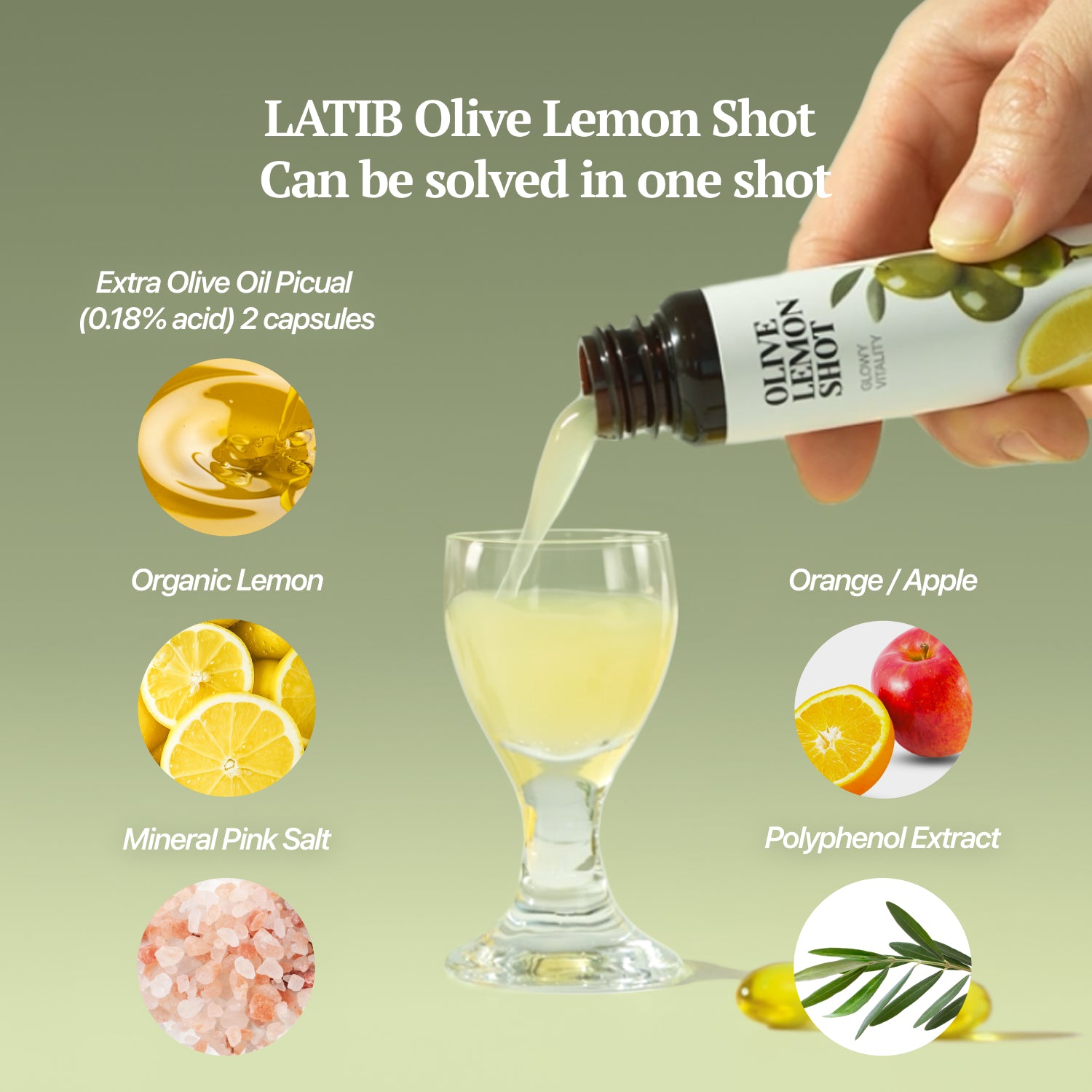 LATIB Olive Lemon SHOT 14pcs 1Box